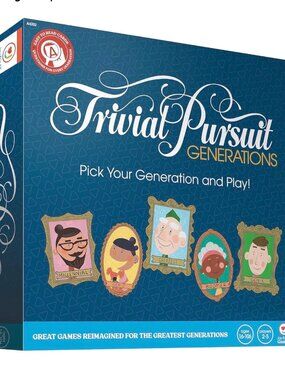 NWT Trivial Pursuit Generations Board Game, Ageless Innovation, For All Ages